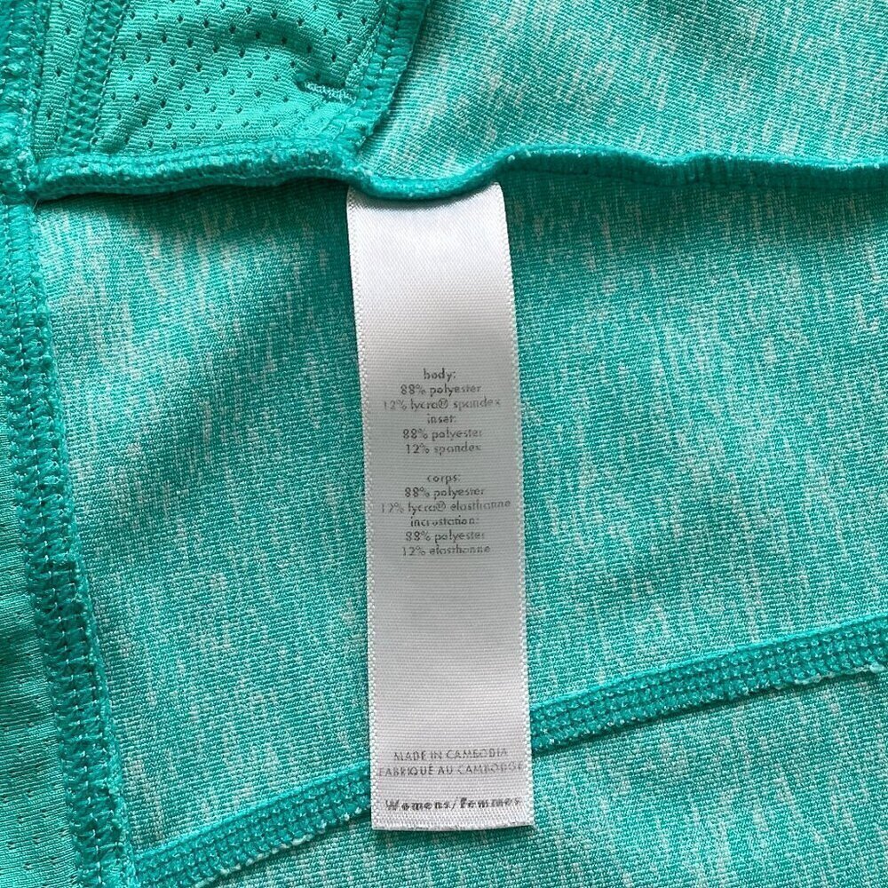 Lucy Aqua Green Heathered Full Zip Training Jacket M - Picture 8 of 11